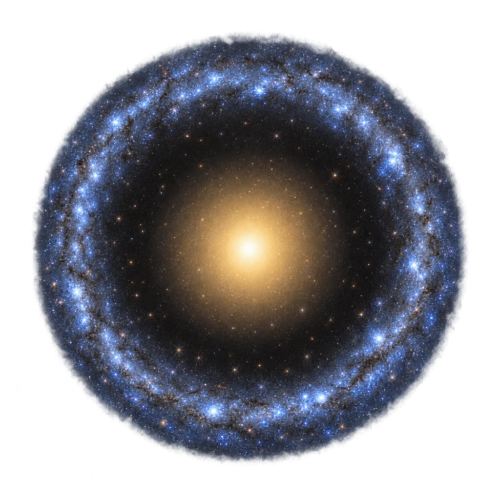 Artist’s reconstruction of Hoag’s Object