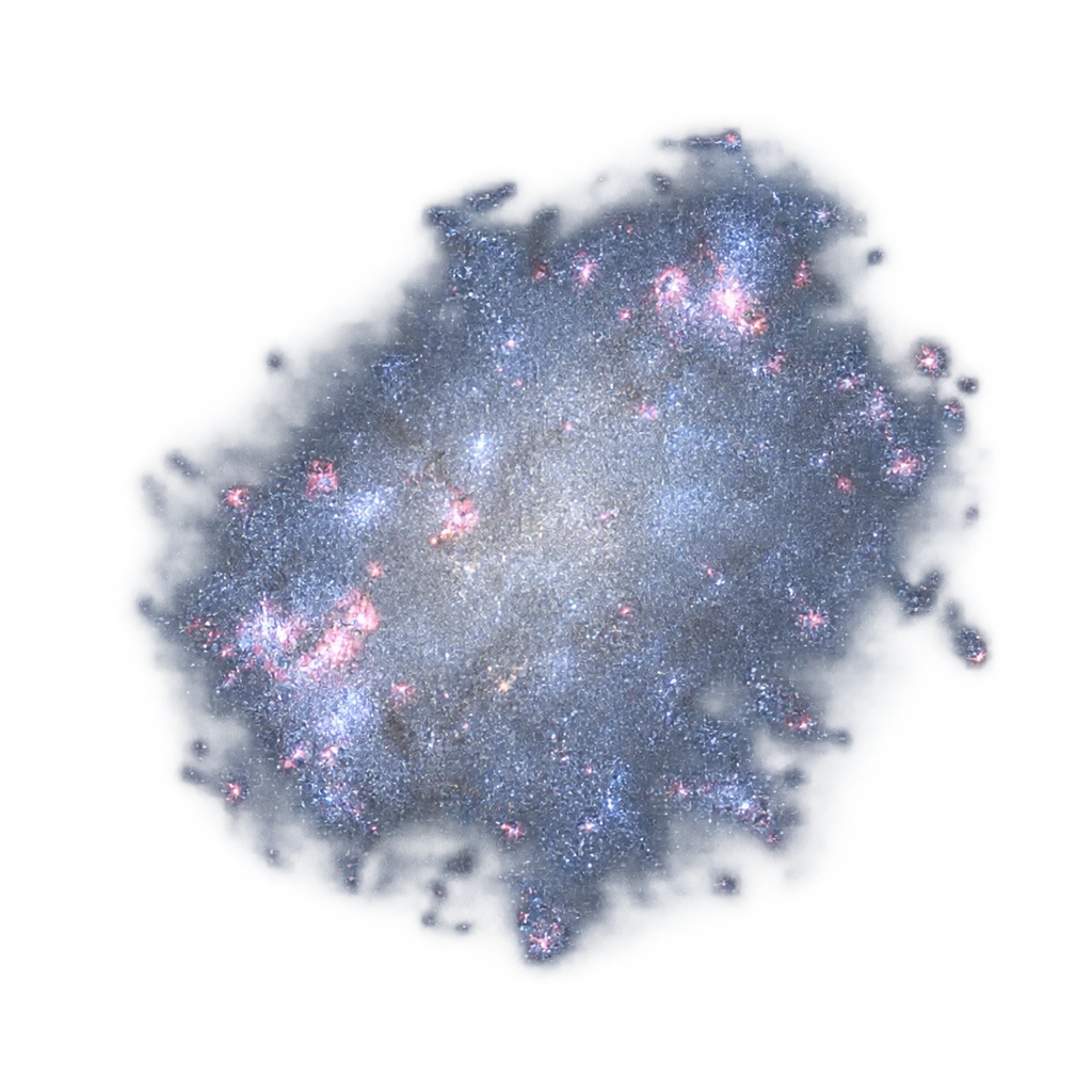Artist’s reconstruction of IC 1613