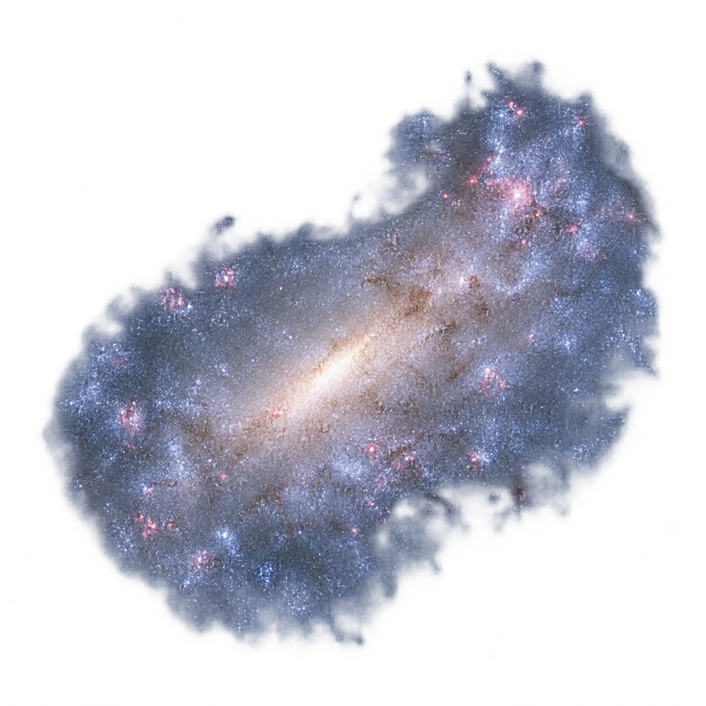 Artist’s reconstruction of Large Magellanic Cloud