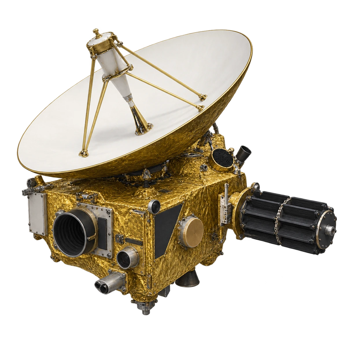 Hand-painted illustration of New Horizons