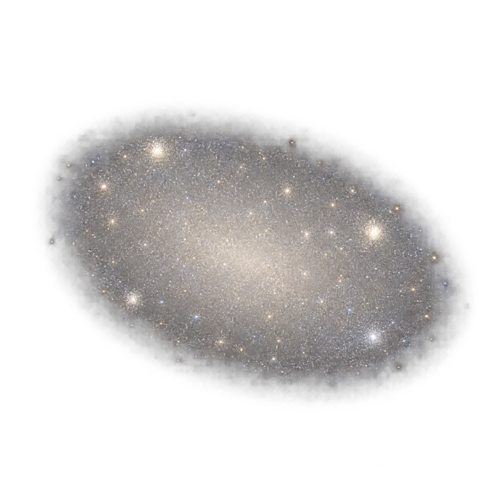 Artist’s reconstruction of NGC 1052-DF2