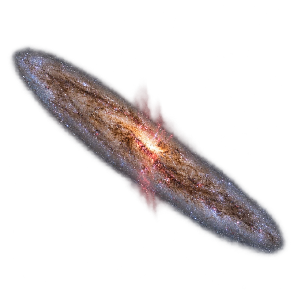 Artist’s reconstruction of Sculptor Galaxy