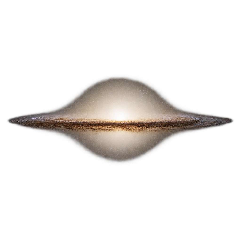 Artist’s reconstruction of Sombrero Galaxy