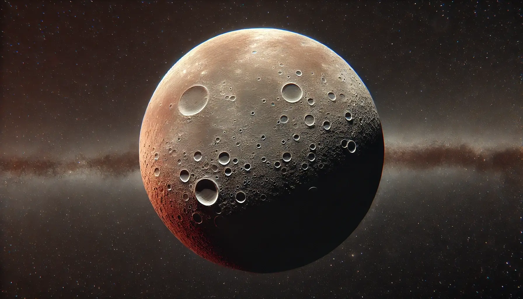 Detailed view of Mercury’s cratered surface in space, scientifically accurate with natural lighting.